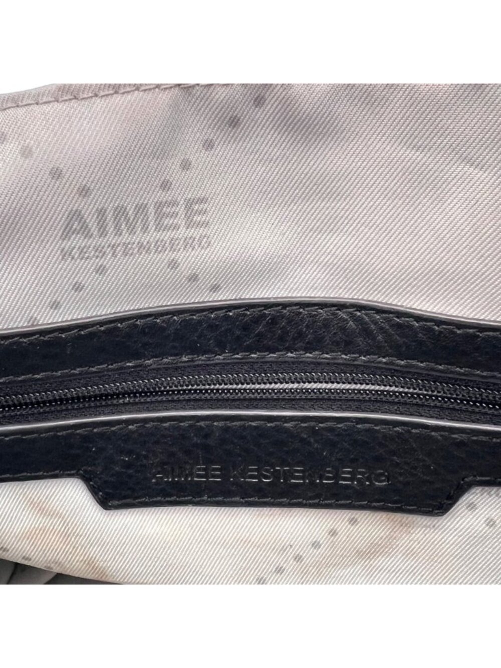 Aimee Kestenberg Snake Print & Black Leather Bag Purse 10 Zippered Compartments - Picture 8 of 16